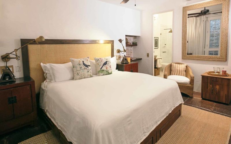 Habitación Maria Mulata con cama doble, baño en suite en Amarla Boutique Hotel Cartagena